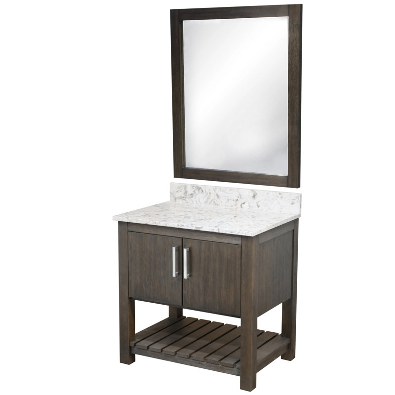 Novatto 36-inch Single Bathroom Vanity with Café Mocha